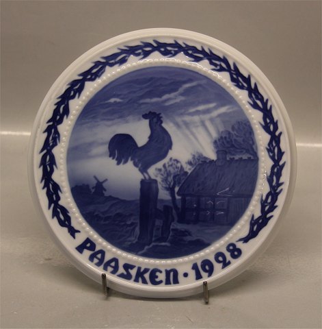 Bing & Grøndahl påskeplatter 1928 Påskemorgen 18.5 cm Hanegal