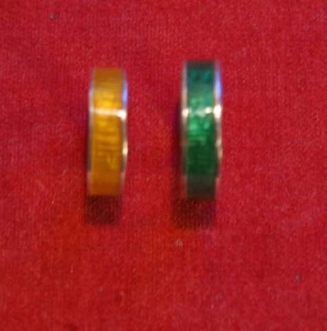 Rings in sterling silver 925S with enamel