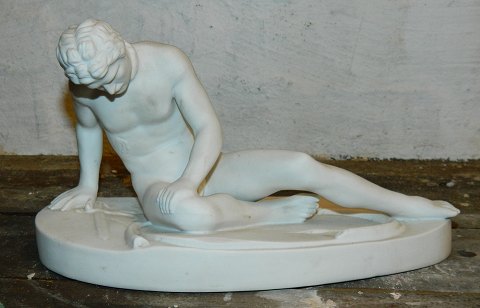 Figure of Dying Gaul in biscuit