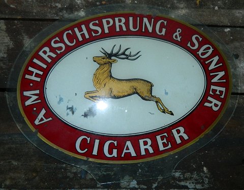 A. M. Hirschsprung reklameskilt for cigarer