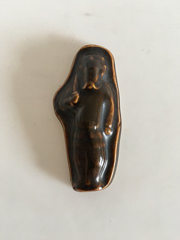 Royal Copenhagen Stentøjs Relief Figur af mand med kniv