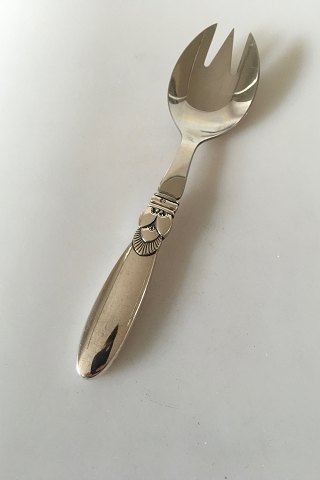 Georg Jensen Sterling Sølv Kaktus Serveringsgaffel