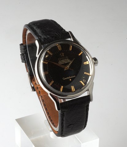 Omega Constellation Pie Pan. År 1963. Black dial. 
Ref 167.005. Cal. 551