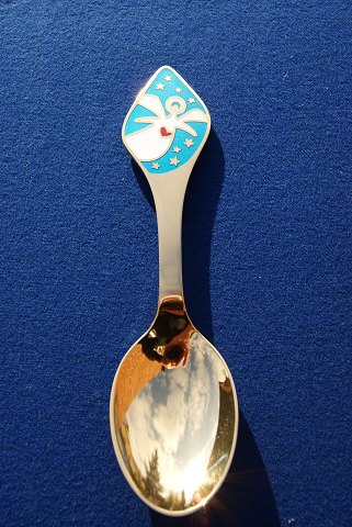 Michelsen/Georg Jensen X-mas spoon 2008 of gilt sterling silver