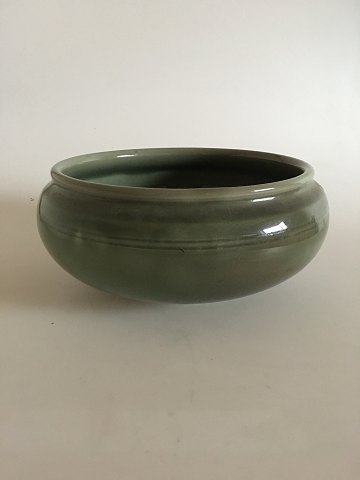 Royal Copenhagen Stor Rund Skål No 2891 med Celadon Glasur