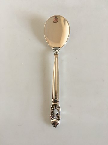 Georg Jensen Sterling Silver Acorn Ice Cream Spoon No 076