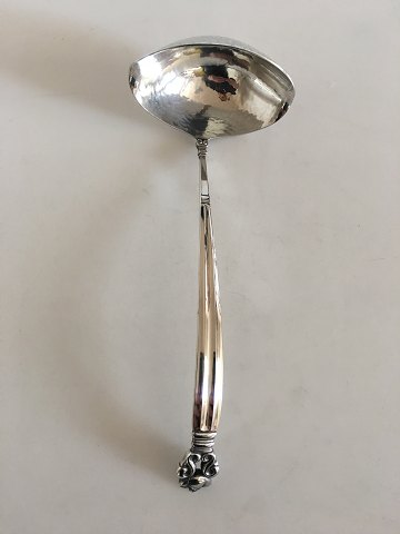 Georg Jensen Sterling Sølv Konge Sovseske med Kurvet Håndtag No 129