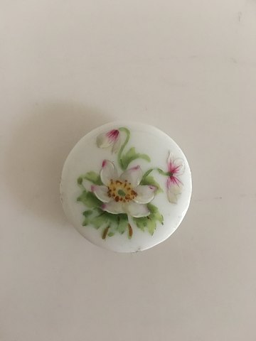 Royal Copenhagen Porcelænsknap med Håndmalet Blomstermotiv