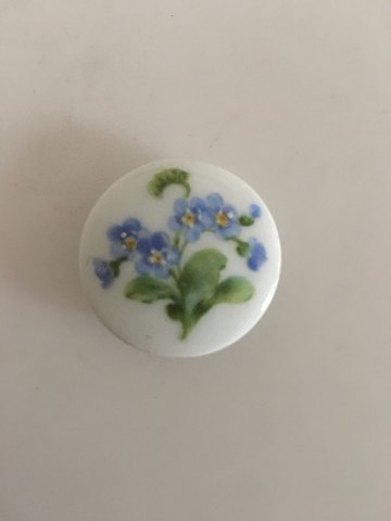 Royal Copenhagen Porcelænsknap med Håndmalet Blomstermotiv