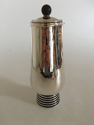 Hans Hansen Sterling Sølv Låg Vase fra 1935 i Art Deco Stil.