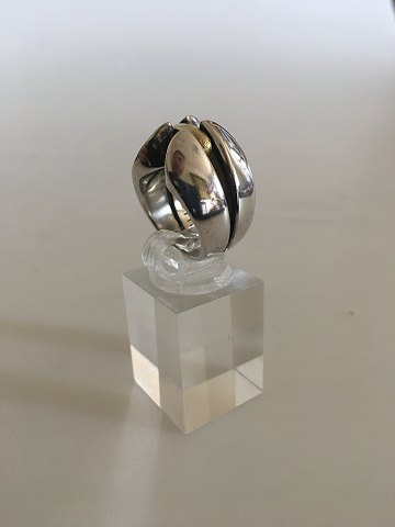 Georg Jensen Sterling Sølv Ring med Guld No 311 af Regitze Overgaard