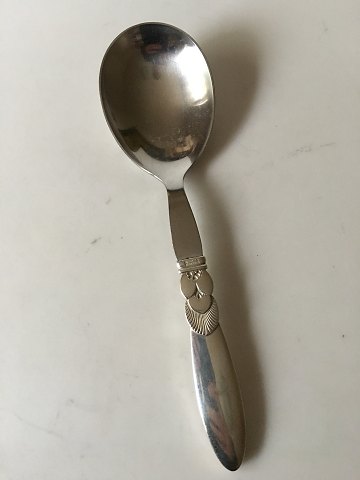 Georg Jensen Kaktus Serveringsske i Sterling Sølv og Rustfrit Stål No 102