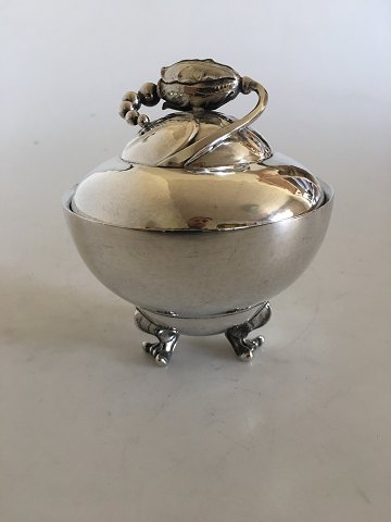 Georg Jensen Sterling Sølv Magnolia Sukkerskål No. 2D