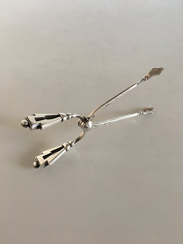 Georg Jensen Sterling Silver Pyramid Sugar Tongs No 174