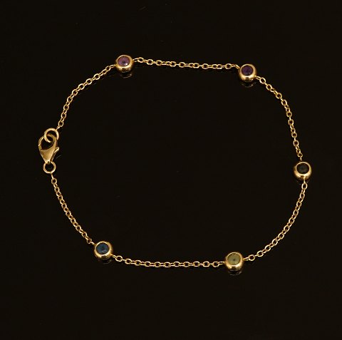 Charlotte Lynggaard: Bracelet, "Bubble", 18ct 
gold. L: 19cm