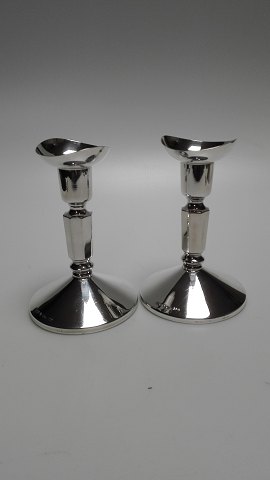 Pair of Swedish silver candlesticks sterling 
silver