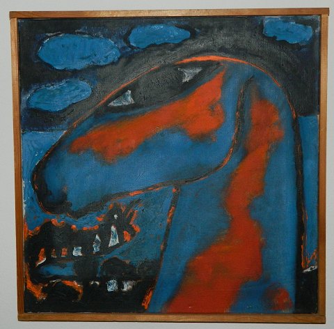 Portrait of horse by Vibeke Alfelt