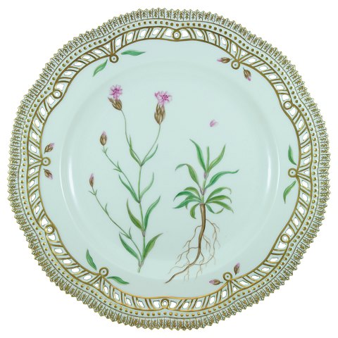 Royal Copenhagen, Flora Danica; Middagstallerken #3553 af porcelæn