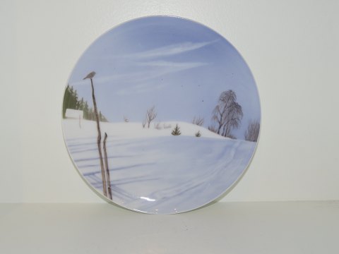 Royal Copenhagen 
Art Nouveau plate Winter landscape  from 1898-1923