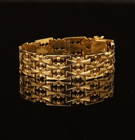 Armband 18 kt Gold. L: 20cm. G: 27,9gr