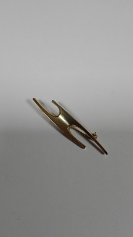 18 carat gold brooch Eigil Jensen for A. Michelsen