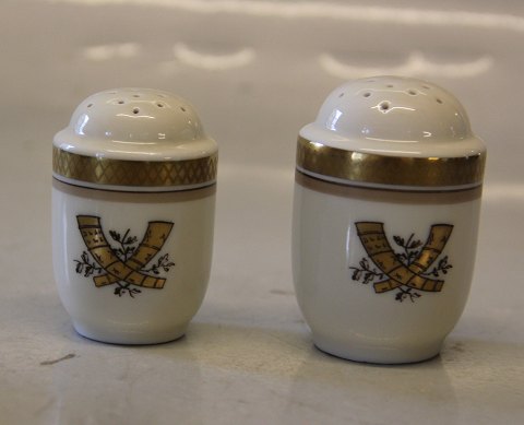 Golden Horn Royal Copenhagen 
9758 Saltshaker 6,5 cm
9760 Pepper 6 cm