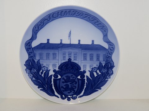 Royal Copenhagen Mindeplatte fra 1928
Tobaksfabrikken J.P. Schmidts jubilæum