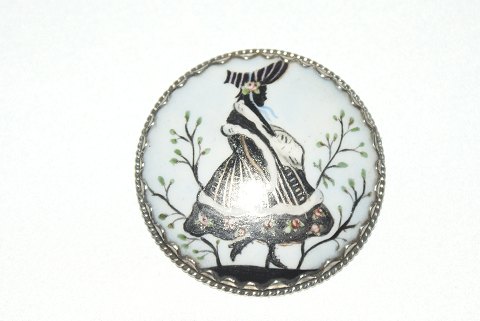 Elegant Silver Brooch