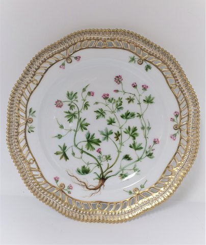 Royal Copenhagen. Flora Danica. Mittagessen Teller (3554). Produziert in 1894 - 
1900 Durchmesser 22 cm. (1 Wahl). Geranium pusillum L