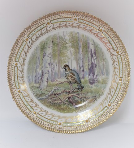 Royal Copenhagen. Fauna Danica. Dinner plate. Model # 240A - 3549. Diameter 25 
cm. (1 quality). Tetrastes bonasia