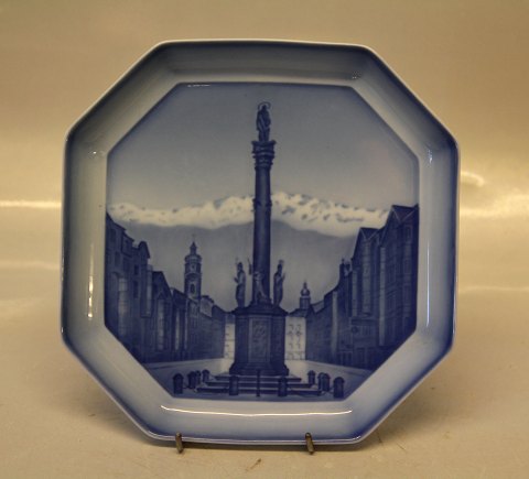 Bing and Grondahl Alphabet City Plate  I - for Innsbruck in Austria Ove Larsen
Octagon
