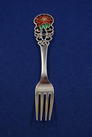 Michelsen Weihnachtsgabel 1925 aus dänisch vergoldet Silber.