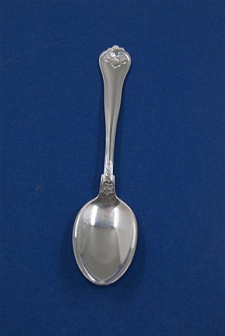 Saksisk Danish silver flatware, small dessert spoon 15.8cm