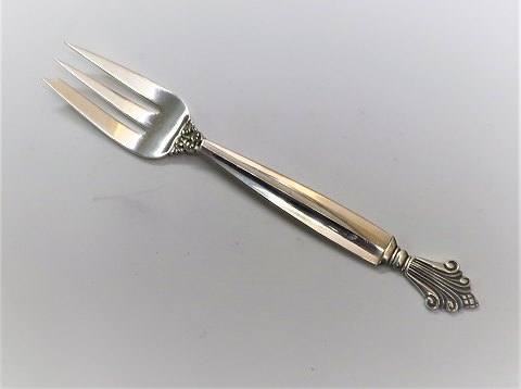 Georg Jensen. Acanthus. Cake Fork. Sterling (925). Length 14.2 cm.