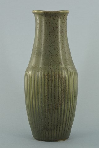 Rörstrand/Rørstrand, Gunnar Nylund; Høj grøn vase