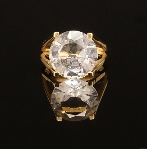 Jørgen William Rantzau, Kopenhagen: Cocktailring 
aus 14kt Gold. Ringgr. 58