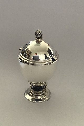 Georg Jensen Sterling Sølv Konge Ægformet Sennepsbæger No 741