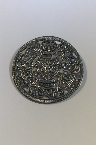 David Andersen Sterling Silver Viking Brooch