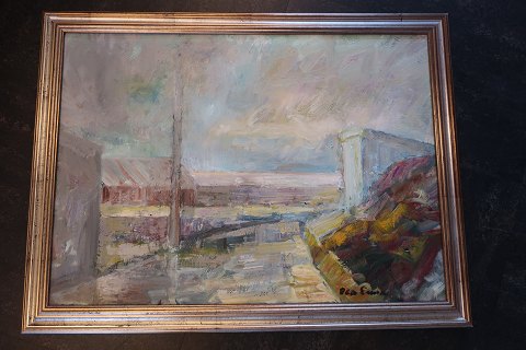 Maleri af Dea Enna
Olie på lærred, nyindrammet
Motiv: Egernsund Havn
Fra 1995
66cm x 48cm
Signeret: Dea Enna