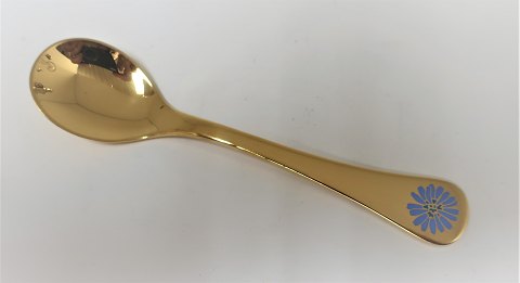 Georg Jensen. Sølvbestik. Årsteske 1980. Sterling (925) forgyldt. Længde 11,2 cm