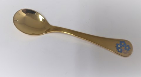 Georg Jensen. Silberbesteck. Jahr Teelöffel 1983. Sterling (925) vergoldet. 
Länge 11,2 cm