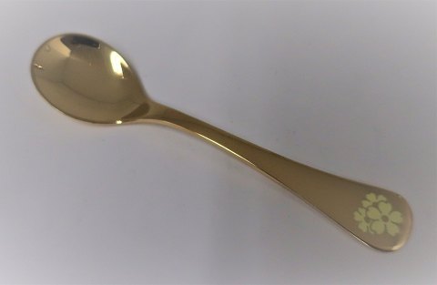 Georg Jensen. Silberbesteck. Jahr Teelöffel 1985. Sterling (925) vergoldet. 
Länge 11,2 cm