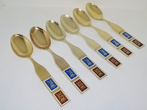 Michelsen
Set of six commemorative spoons from 1964