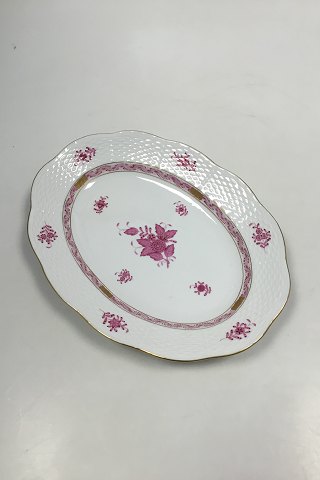 Herend Hungary Apponyi Purple Oval Dish No 118