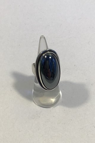 Georg Jensen Sterling Sølv Ring No 46E Hæmatit