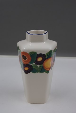 Gylden Sommer fajance porcelæn, 5-kantet vase 15cm