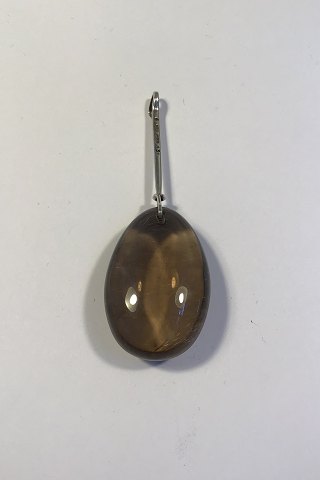 Georg Jensen Sterling Sølv Torun Rutil Quartz Vedhæng No 131