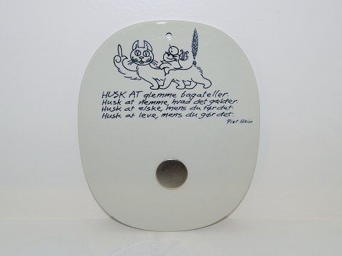Royal Copenhagen
Piet Hein plate with poem (gruk)