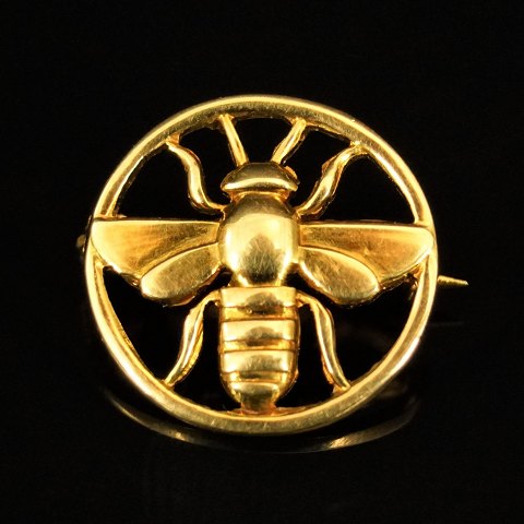 Volmer Bahner; A small brooch of 14k gold