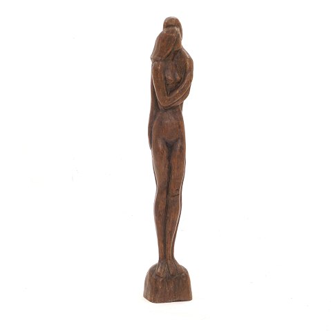 Otto Pedersen, 1902-95, grosse Skulptur aus Holz. 
Signiert. H: 95cm